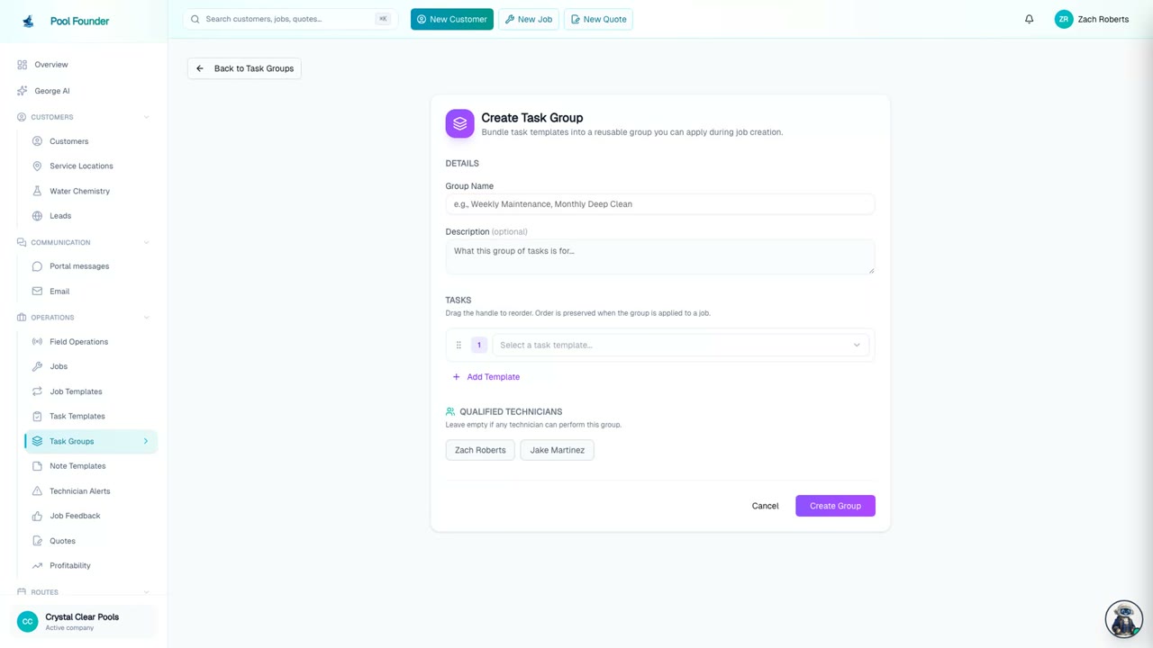 Create a Task Group